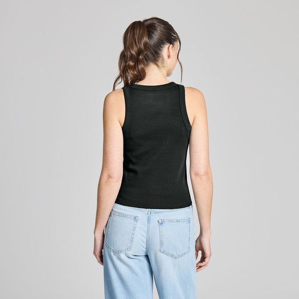 Women's Fitted Tank - Solid Black