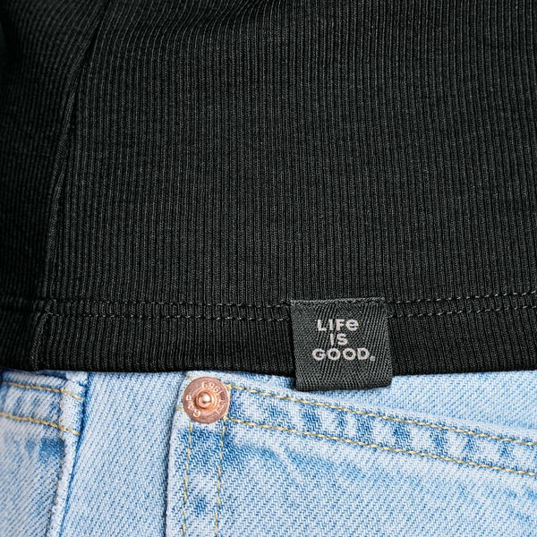 Women's Fitted Tank - Solid Black