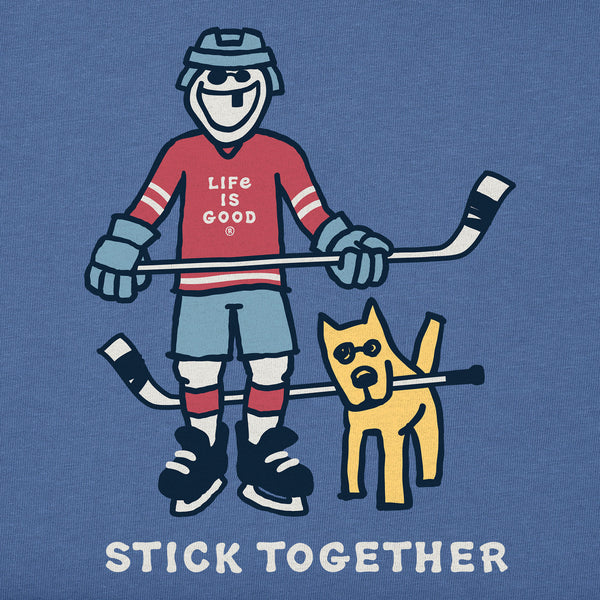 Men's Crusher Tee - Stick Together (Hockey) - Life is Good Westport, Canada