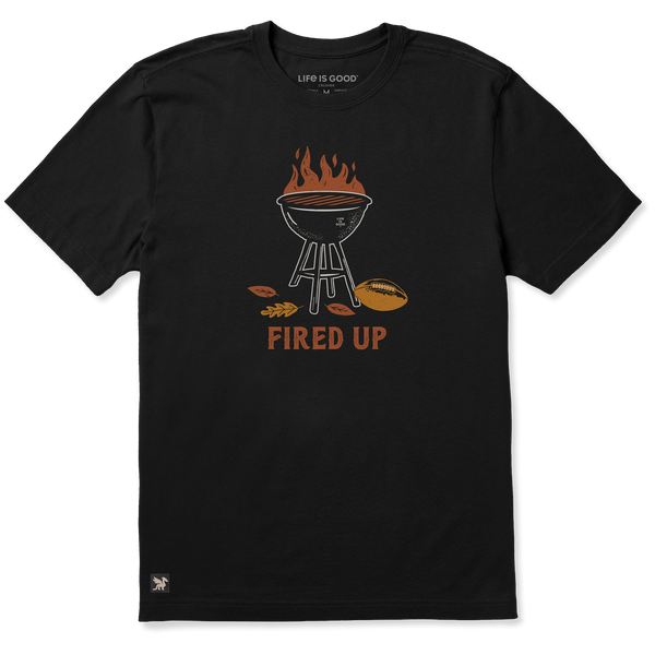 Men's Crusher Tee - Fired Up Grill + Football