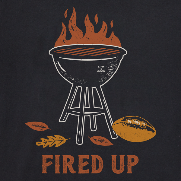 Men's Crusher Tee - Fired Up Grill + Football