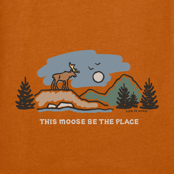 Men's Long Sleeve Crusher Tee - This Moose Be The Place
