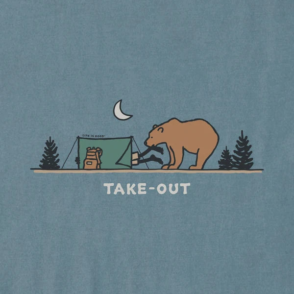Men's Long Sleeve Crusher Tee - Take-Out Dinner