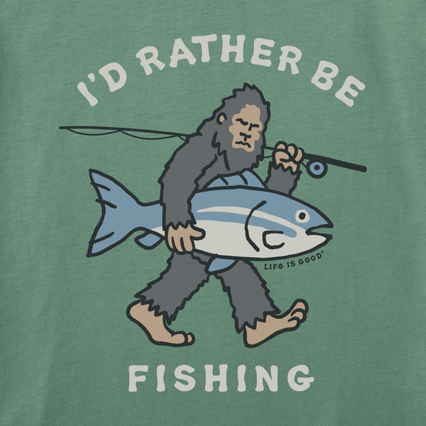 Men's Long Sleeve Crusher Tee - I'd Rather be Fishing