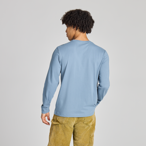 Men's Long Sleeve Crusher - Coastal Calm Sea
