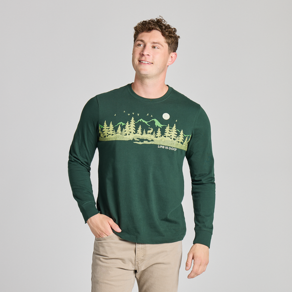 Men's Long Sleeve Crusher - Moose In The Outdoors