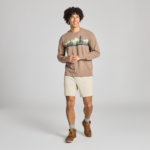 Men's Long Sleeve Crusher - Evergreen Landscape