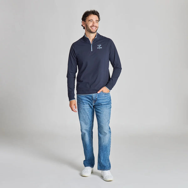Men's Everyday Quarter Zip - LIG (Inkwell Blue)