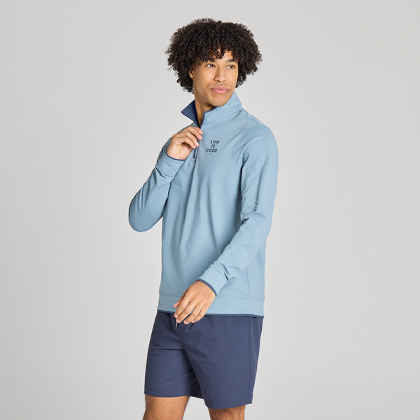 Men's Everyday Quarter Zip - LIG (Slate Blue)