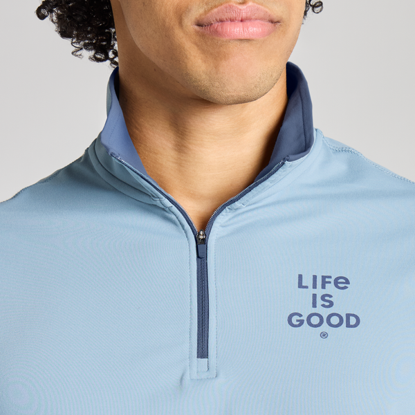 Men's Everyday Quarter Zip - LIG (Slate Blue)