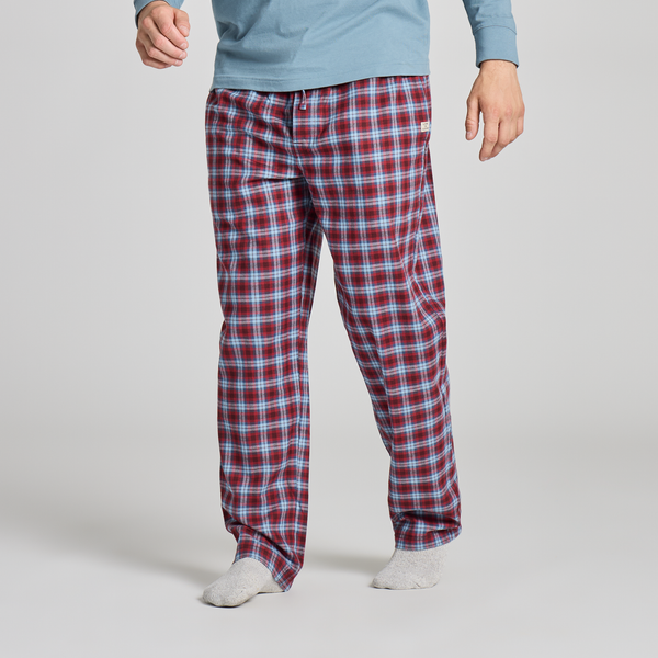 Men's Classic Sleep Pants - Deep Burgandy Checkered