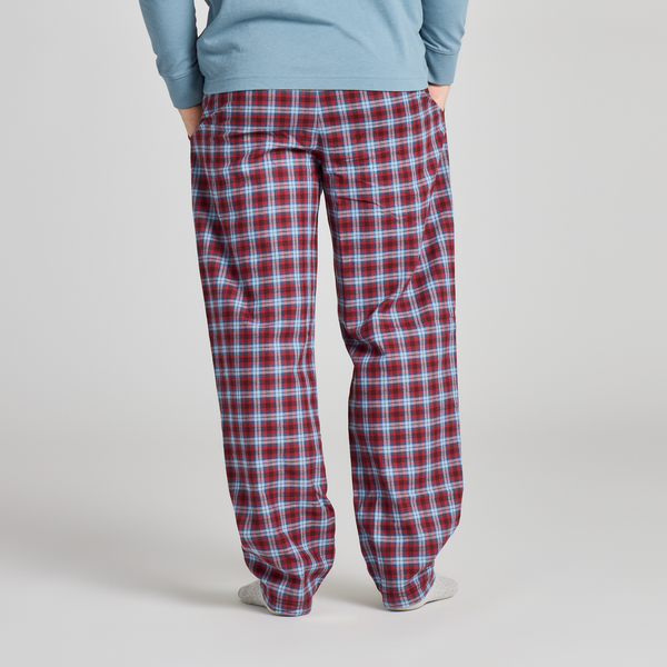 Men's Classic Sleep Pants - Deep Burgandy Checkered