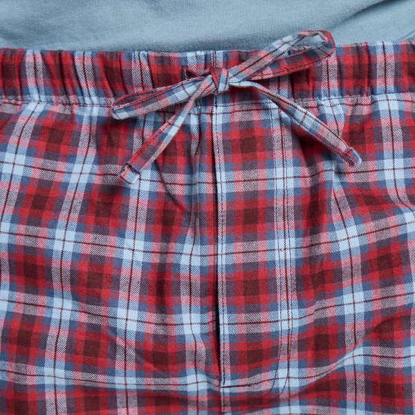 Men's Classic Sleep Pants - Deep Burgandy Checkered
