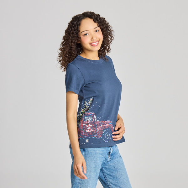 Women's Crusher Tee - Sparkle Christmas