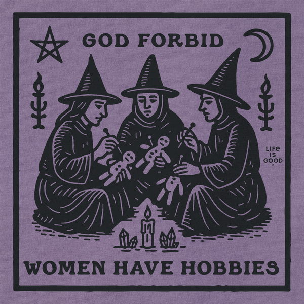 Women's Crusher Tee - Witch Hobbies (Dusk Purple)