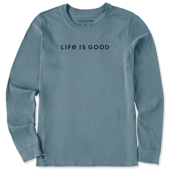 Women's Long Sleeve Crusher Tee - LIG Workmark (Slate Blue)