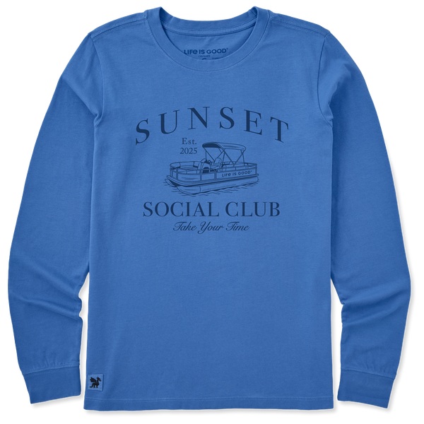 Women's Long Sleeve Crusher Tee - Sunset Social Club