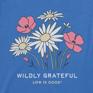 Women's Long Sleeve Crusher Tee - Wildly Grateful