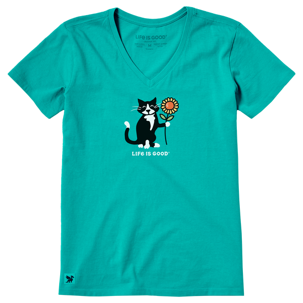 Women's Crusher Vee - Sunflower Cat