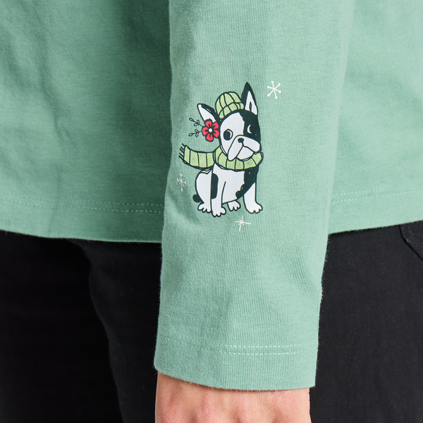 Women's Long Sleeve Crusher Vee - Winter Woofs