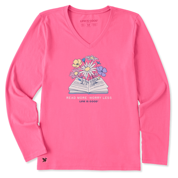 Women's Long Sleeve Crusher-LITE Vee - Read More Petals