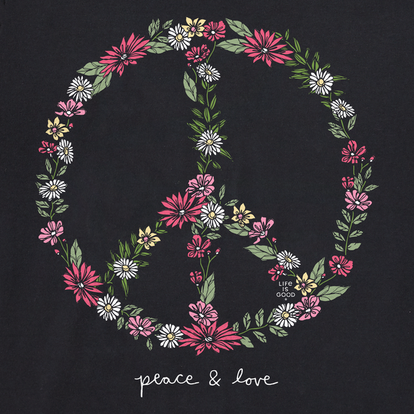 Women's Long Sleeve Crusher-LITE Vee - Wildflower Peace