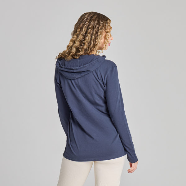 Women's Long Sleeve Hooded Crusher LITE Tee - Sunflower Field