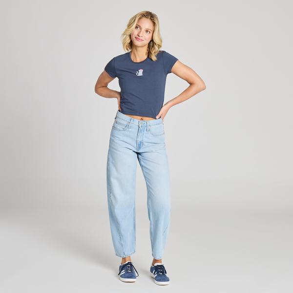 Women's Baby Tee - Le Meow