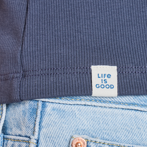 Women's Fitted Ribbed Tee - Lily Frame