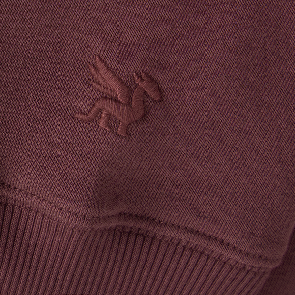 Women's Good Vibes Zip Fleece - Life is Good Dark Burgandy