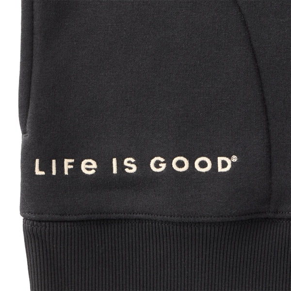 Women's Good Vibes Zip Fleece - Life is Good True Black