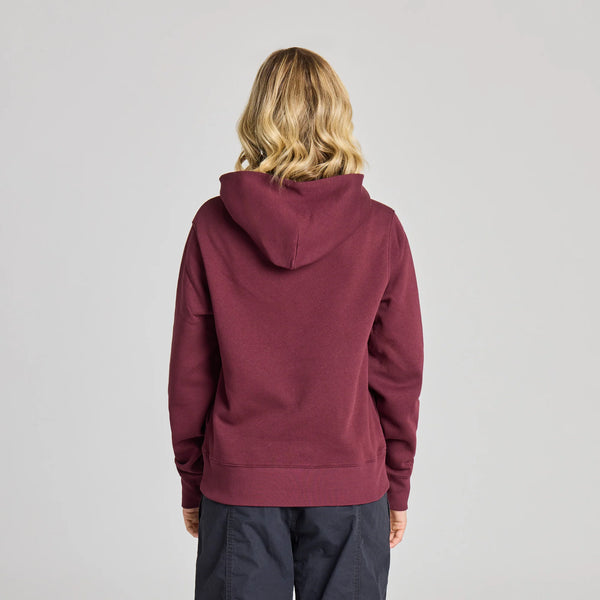 Women's Good Vibes Fleece - Dragon Deep Burgandy