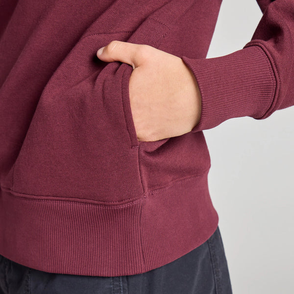Women's Good Vibes Fleece - Dragon Deep Burgandy