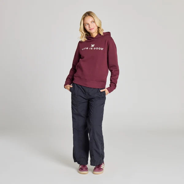 Women's Good Vibes Fleece - Dragon Deep Burgandy