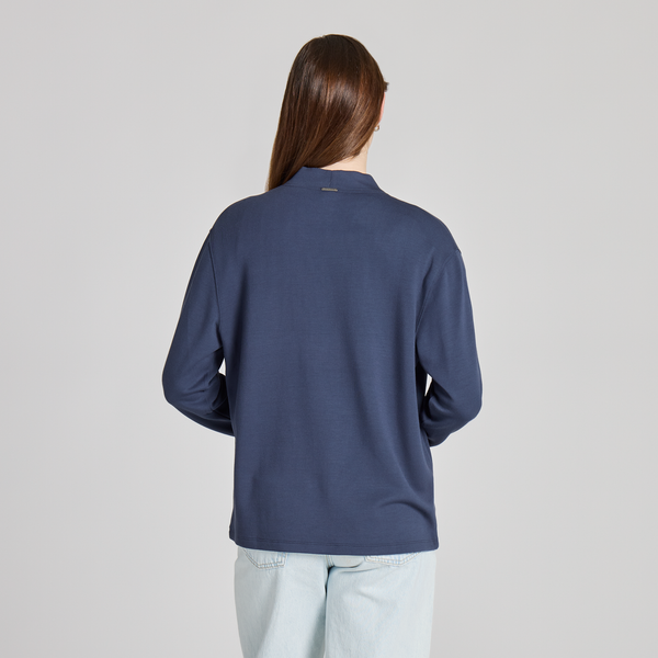 Women's Soft Touch Open Cardigan - Inkwell Blue