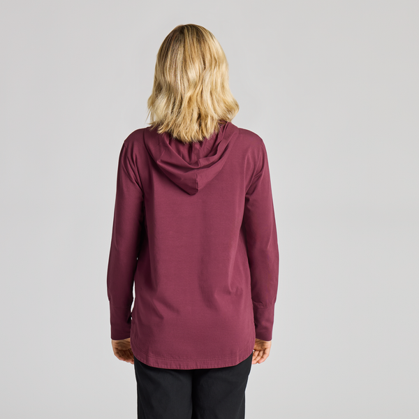 Women's Crusher-Flex Hoodie - LIG Deep Burgandy