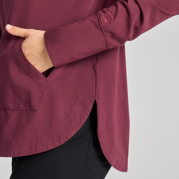 Women's Crusher-Flex Hoodie - LIG Deep Burgandy