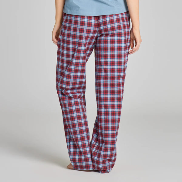 Women's Classic Sleep Pants - Deep Burgandy Checkered