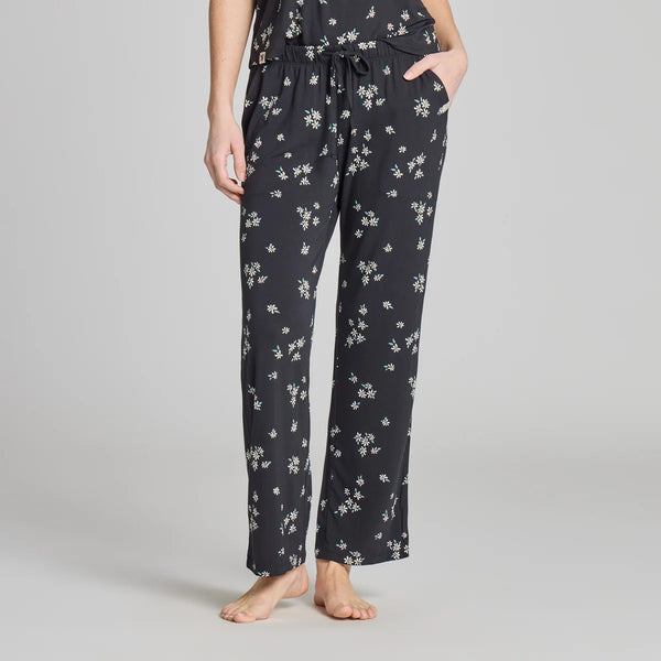 Women's Lightweight Sleep Pant - Wild Daisy Pattern