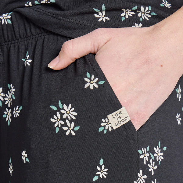 Women's Lightweight Sleep Pant - Wild Daisy Pattern