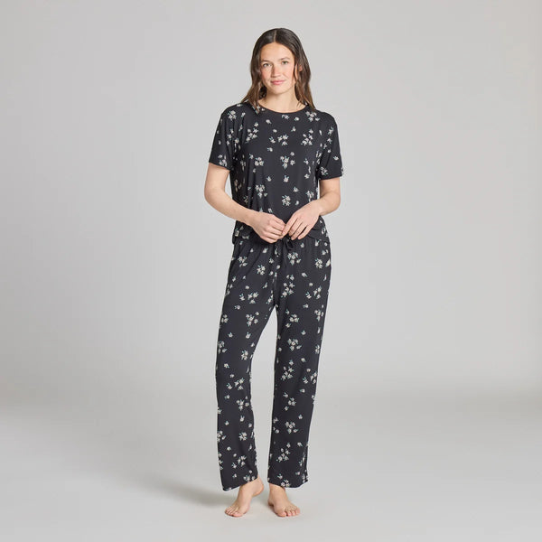 Women's Lightweight Sleep Pant - Wild Daisy Pattern