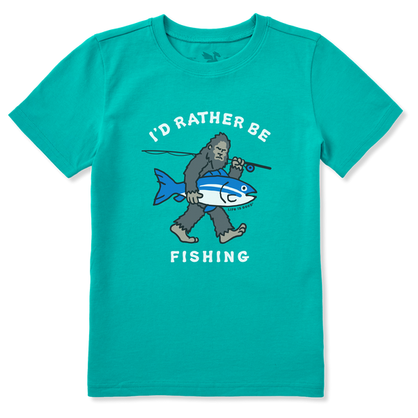Kid's Crusher Tee - I'd Rather be Fishing