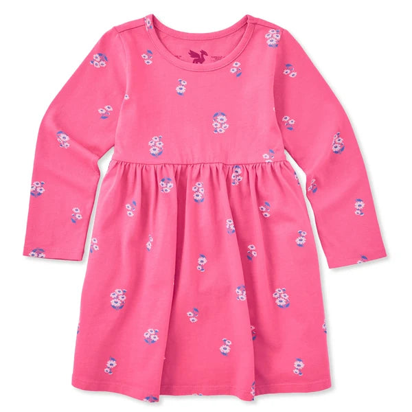 Toddler Long Sleeve Crusher Dress - Daisy Bunch