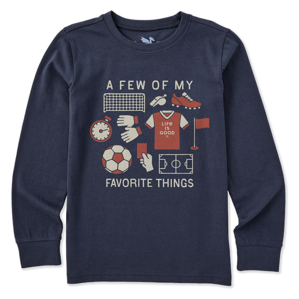 Kid's Long Sleeve Crusher Tee - A Few of My Fav Soccer