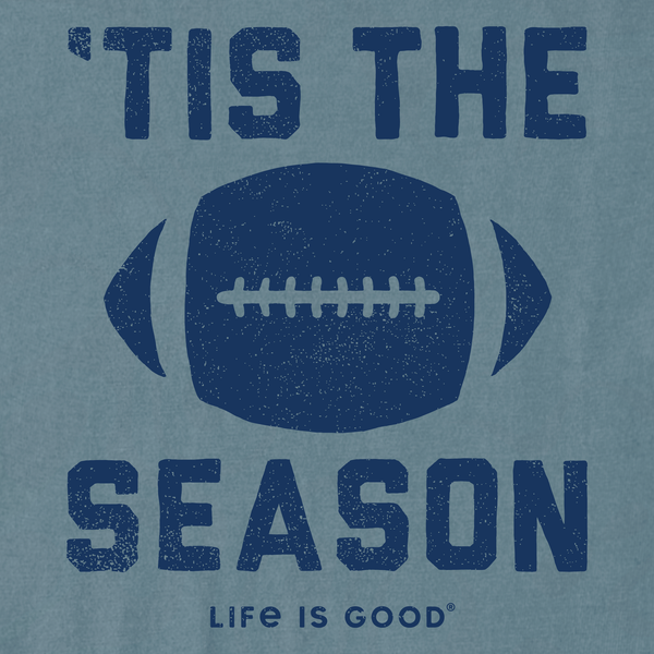 Kid's Long Sleeve Crusher Tee - Tis The Football