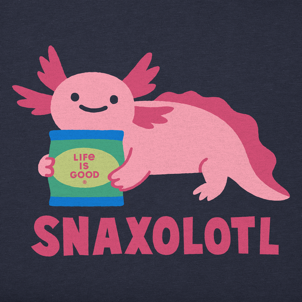 Kid's Long Sleeve Crusher Tee -  Snaxolotl Snack