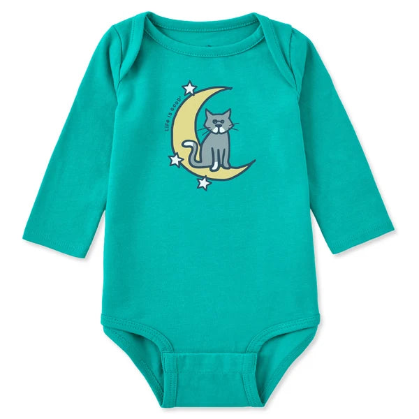 Baby Long Sleeve Bodysuit - Crescent Moon