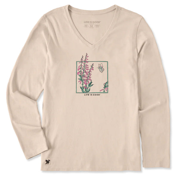 Women's Long Sleeve Crusher Vee - Bugler Frame