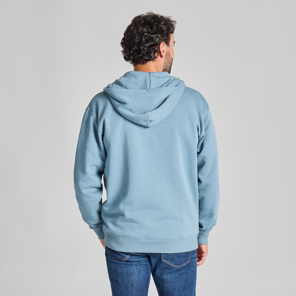 Men's Good Vibes Zip Fleece - Life is Good Slate Blue