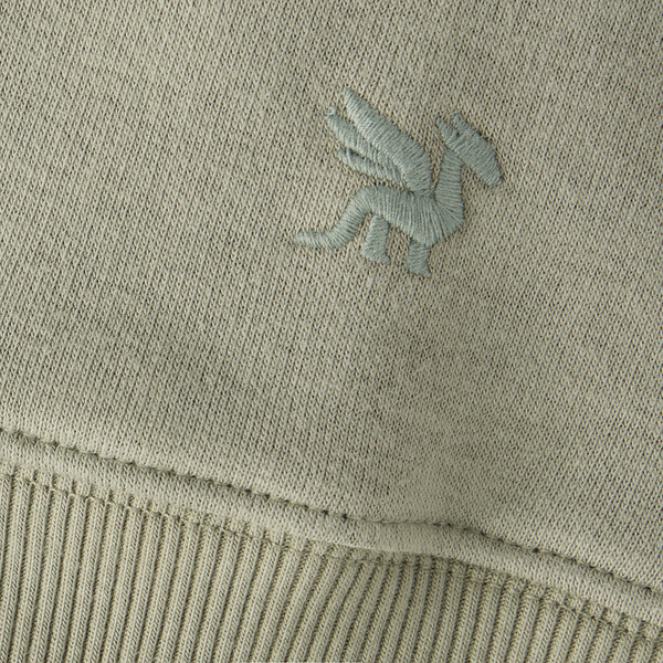 Men's Good Vibes Zip Fleece - Life is Good Moss Green